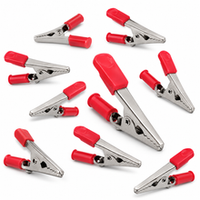 Load image into Gallery viewer, Red Alligator Clip Screw Type with Insulated Handle, 2.5" Long
10 Pack
