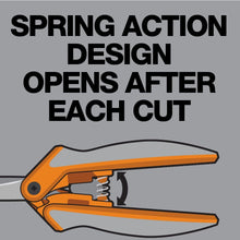 Load image into Gallery viewer, Fiskars Titanium Micro-Tip Easy Action Scissors, 6 Inch, Orange (190520-1001)