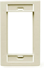 Load image into Gallery viewer, Leviton Ivory Single Gang MOS Wallplate with ID Windows (41290-SMI)