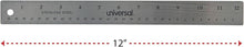 Load image into Gallery viewer, Universal 12-inch Standard/Metric Stainless Steel Ruler with Cork Back and Hanging Hole (UNV59023)