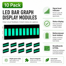 Load image into Gallery viewer, LED Bar Graph Green - Pack of 10