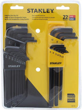 Load image into Gallery viewer, Stanley 22-Piece Hex Key Set, Long Arm, SAE & MM (85-753)