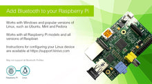 Load image into Gallery viewer, Kinivo Bluetooth USB Adapter for Windows 11 / 10 / 8.1 / 8, Linux, or Raspberry Pi - Bluetooth 4.0 Class 2 (BTD-400)