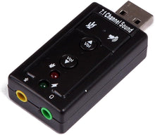 Load image into Gallery viewer, USB External Sound Card Audio Adapter with Headphone Output and Microphone Input
