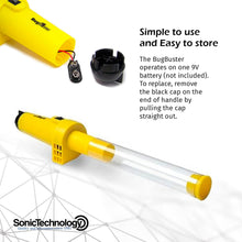 Load image into Gallery viewer, Sonic Technology BugBuster, Cordless Bug Vacuum & Catcher for Adults & Kids for Spiders, Insects, Ants, Flies - Battery Operated Insect Catcher w/Tactile Rocker Switch for Easy On/Off Operation (BB100)