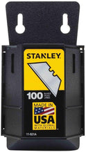 Load image into Gallery viewer, Stanley 100-Pack 1992 Heavy Duty Replacement Utility Blades with Dispenser (11-921A)