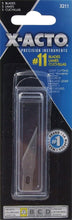 Load image into Gallery viewer, X-Acto 5 Count #11 Classic Fine Point Blades for #1 Knife Handle (X211)