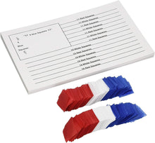 Load image into Gallery viewer, Hygloss American Flag Craft Tissue Paper Kit - Includes Enough Pieces to Craft 10 Flags - DIY US Flag Decorations - 5.5” x 8.5” Inches