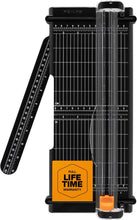 Load image into Gallery viewer, Fiskars Recycled SureCut™ Portable Paper Trimmer - 12” Cut Length - Craft and Office Paper Cutter with Grid Lines - Black (154540-1003)