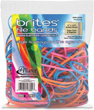 Load image into Gallery viewer, Alliance 50 Count File Folder Non-latex Rubber Bands, 7-Inch x1/8-Inch, Assortment of Orange, Pink, and Blue (07800)