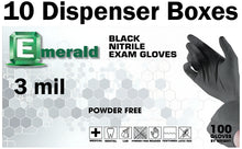 Load image into Gallery viewer, Emerald 1,000 Count SIZE LARGE Powder-Free Nitrile Exam Gloves – 3 Mil