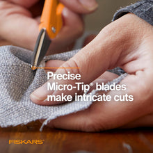 Load image into Gallery viewer, Fiskars No. 5 Micro-Tip Fabric Scissors for Sewing and Crafts (94817897J)
