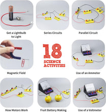 Load image into Gallery viewer, Electricity and Magnetism Kit Experiments STEM Science Kit for Kids, Electromagnetism Circuit Learning Set School Lab Physics Educational Toys, Birthday Gift for Boys Girls Age 8-16 Year Old