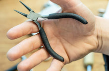 Load image into Gallery viewer, SE 5" Mini Round Nose Pliers, Spring Loaded with Insulated Grip Handle (LF05)