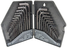 Load image into Gallery viewer, 30 Piece Hex Wrench Set, Popular Inches and Metric Sizes with Grey Storage Case