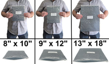 Load image into Gallery viewer, SCS Set of 3 Resealable Cushioned Static Shielding Bags - Sizes 8"x10", 9"x12", and 13"x18" - Lightweight ESD Protective Packaging, Made in USA