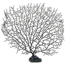Load image into Gallery viewer, 10½-inch Black Plastic Artificial Sea Fan Coral Fish Tank Aquarium Decoration