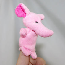 Load image into Gallery viewer, 10 Piece Soft Plush Animal Finger Puppet Set (Elephant, Panda, Duck, Rabbit, Frog, Mouse, Cow, Bear, Dog, Hippo)