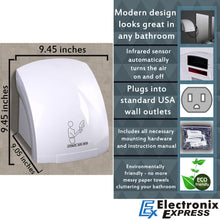 Load image into Gallery viewer, Automatic Infrared Electric Hand Dryer for Restaurant Bathroom
