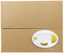 Load image into Gallery viewer, Cute Cat in a Box Piggy Bank - Battery Operated Motorized Yellow Kitty Collects your Coins and says 谢谢 ("Thank You" in Chinese)