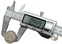 Load image into Gallery viewer, Stainless Steel 6" Digital Caliper with LCD Screen, 0.02mm / 0.001" Precision, Measures Inside, Outside, Depth