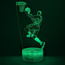 Load image into Gallery viewer, Basketball LED Night Light with Remote Control - 16 Different Colors, Adjustable Brightness, USB or Battery Power, 5 Modes