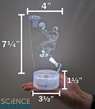 Load image into Gallery viewer, Basketball LED Night Light with Remote Control - 16 Different Colors, Adjustable Brightness, USB or Battery Power, 5 Modes