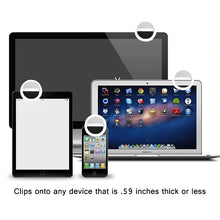 Load image into Gallery viewer, Rechargeable Selfie Ring Light LED with 3 Brightness Modes, USB Charging Cable Included
