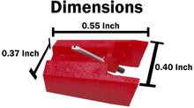 Load image into Gallery viewer, Replacement Stylus Needle for Crosley NP4 and ION LCT04RS / TTUSB / TTUSB10 Record Player Turntables