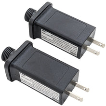 Load image into Gallery viewer, 2 Pack Raintight 12V 1A LED Transformer Class 2 Power Supply Replacement for Christmas Lights, Inflatable Decorations, Waterproof for Indoor and Outdoor