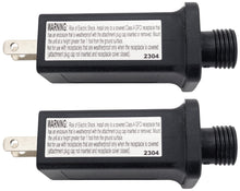 Load image into Gallery viewer, 2 Pack Raintight 12V 1A LED Transformer Class 2 Power Supply Replacement for Christmas Lights, Inflatable Decorations, Waterproof for Indoor and Outdoor