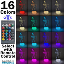 Load image into Gallery viewer, Baseball Windup LED Night Light with Remote Control - 16 Different Colors, Adjustable Brightness, USB or Battery Power, 5 Modes