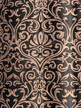 Load image into Gallery viewer, 2 Pack 44 Ounce Jumbo Pure Copper Water Bottle with Engraved Damask Design, Ayurvedic Benefits