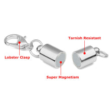 Load image into Gallery viewer, 20 Pack Magnetic Silver Color Lobster Clasps - Easily Put on and Remove Jewelry