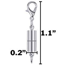 Load image into Gallery viewer, 20 Pack Magnetic Silver Color Lobster Clasps - Easily Put on and Remove Jewelry