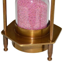 Load image into Gallery viewer, 5.75" Brass Pirate Hourglass, Nautical Maritime Decoration with Functional 2 Minute Timer and Navigation Compasses