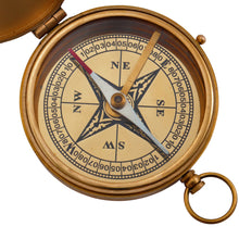 Load image into Gallery viewer, Large 4" Brass Compass with Rosewood Storage Box, Fully Functional Nautical Pirate Cosplay Costume Decoration