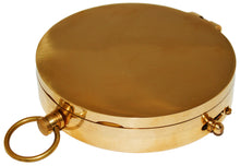 Load image into Gallery viewer, Large 4" Brass Compass with Rosewood Storage Box, Fully Functional Nautical Pirate Cosplay Costume Decoration