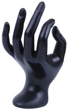 Load image into Gallery viewer, Bracelet and Ring Holder for Retail Display or Personal Jewelry, Black Polyresin Material (6½-inch Tall)