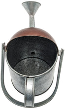 Load image into Gallery viewer, 7.5" Tall Galvanized Metal Watering Can Vase with Collapsible Handle, Decorative Holder for Artificial Flowers