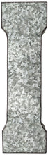 Load image into Gallery viewer, Huge 20" Metal Letter I Wall Décor, Silver with Rusted Edges, Galvanized Wall Mountable Decoration for Country, Mid-Century, or Farmhouse Theme