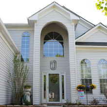 Load image into Gallery viewer, Huge 20" Metal Letter O Wall Décor, Silver with Rusted Edges, Galvanized Wall Mountable Decoration for Country, Mid-Century, or Farmhouse Theme