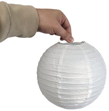 Load image into Gallery viewer, 12 Pack 8-inch Diameter Paper Chinese Lantern Lamp Shades for String Lights
