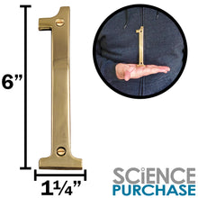 Load image into Gallery viewer, 6-inch House Number 1 (One) with Mounting Screws, Polished Brass, Shiny Gold Color, Suitable for Mailbox, Home, etc