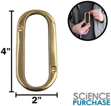 Load image into Gallery viewer, 4-inch House Letter "O" with Mounting Screws, Polished Brass, Shiny Gold Color, Suitable for Mailbox, Home, Apartment, Hotel etc