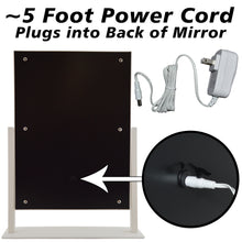 Load image into Gallery viewer, LED Lighted Hollywood Style Vanity Makeup Mirror with Smart Memory Touch Control - 3 Colors + Dimmable Lighting Modes - 360° Rotation