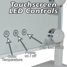 Load image into Gallery viewer, LED Lighted Hollywood Style Vanity Makeup Mirror with Smart Memory Touch Control - 3 Colors + Dimmable Lighting Modes - 360° Rotation