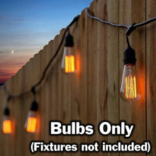 Load image into Gallery viewer, 4 Pack of ST64 Vintage Edison Light Bulbs with Squirrel Cage Filament - 60W Dimmable Incandescent Bulbs, 2200K Amber Glow, E26 Medium Base