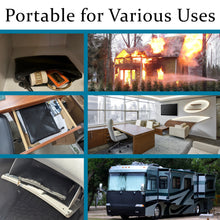 Load image into Gallery viewer, Set of 3 Fireproof Zipper Bags, Includes Large 15"x11", Medium 10"x7.8", and Small 8"x5" - Black Color