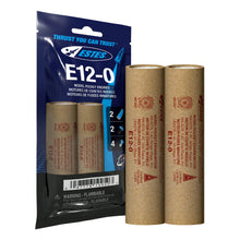Load image into Gallery viewer, Estes 1691 E12-0 Booster Stage Model Rocket Engines, 2 Count – 24mm, with Starters & Plugs